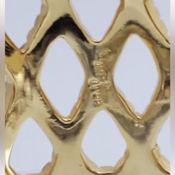 🆕 LILLY PULITZER Gold Tone Beautiful weave cuff Bracelet 😍 - Picture 10 of 16